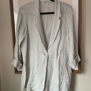 Christian Siriano Linen Blazer - Size L